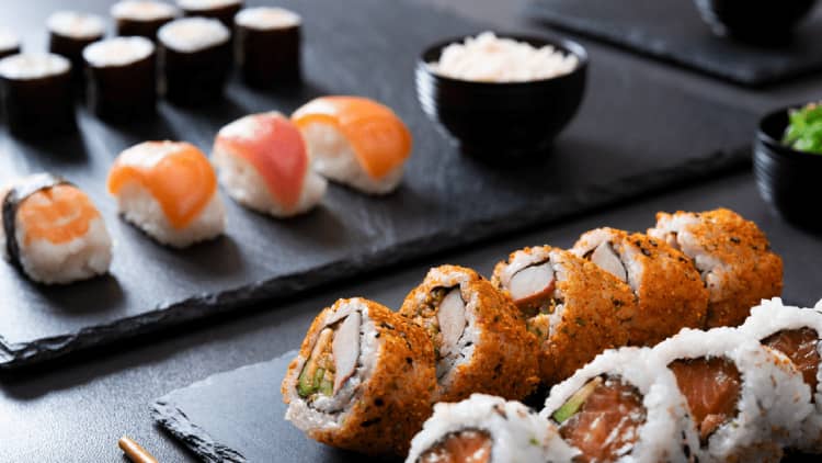 What are the most popular types of Sushi